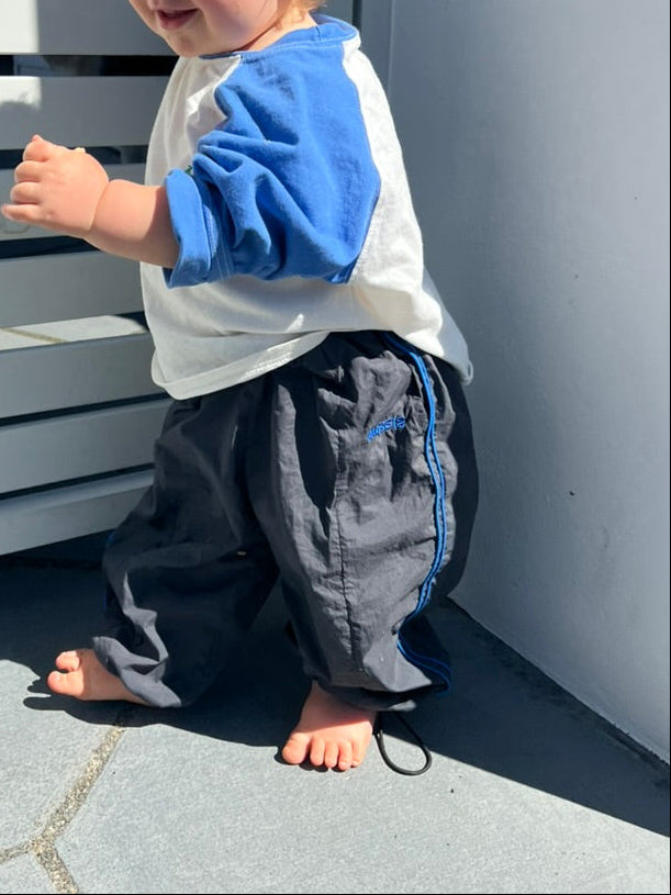 Recycled tracksuit pants - charcoal
