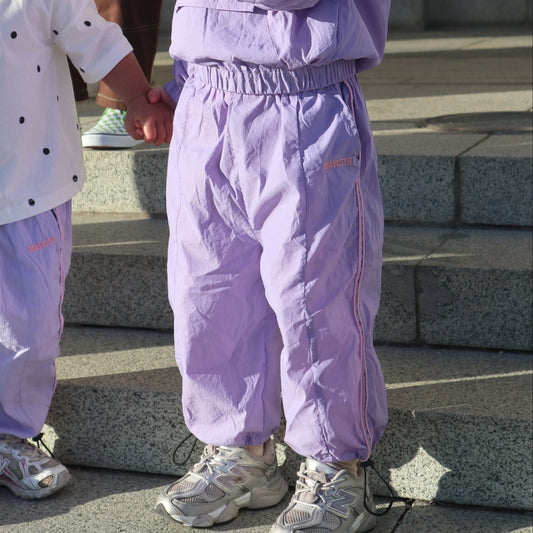 Recycled tracksuit pants - lilac