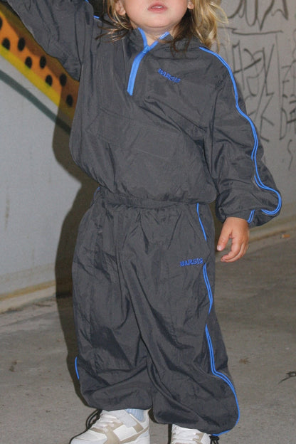Recycled tracksuit pants - charcoal