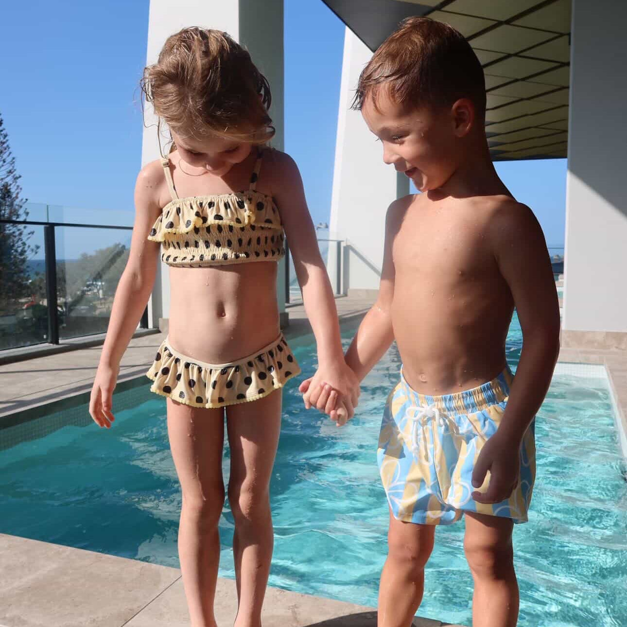 yellow polka dot nellie bikini