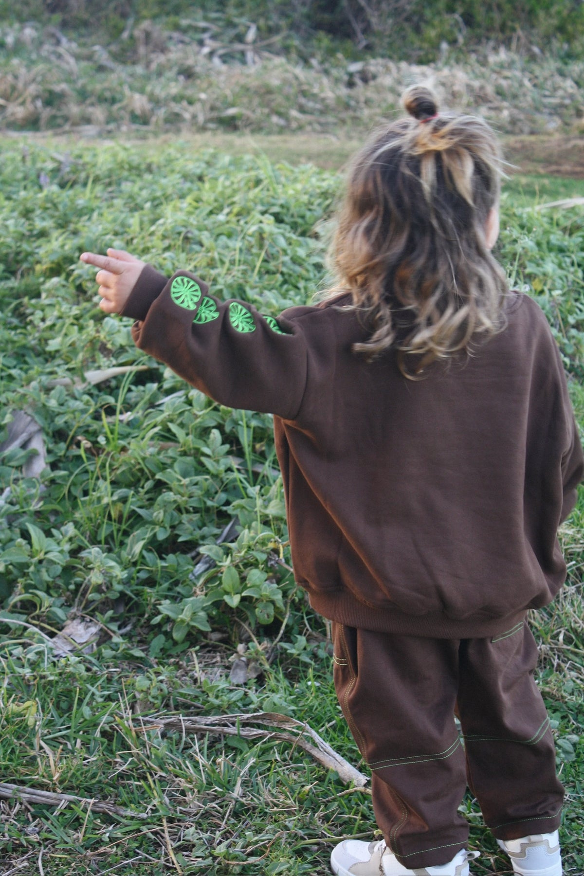 Barrel organic cotton canvas pants - chocolate
