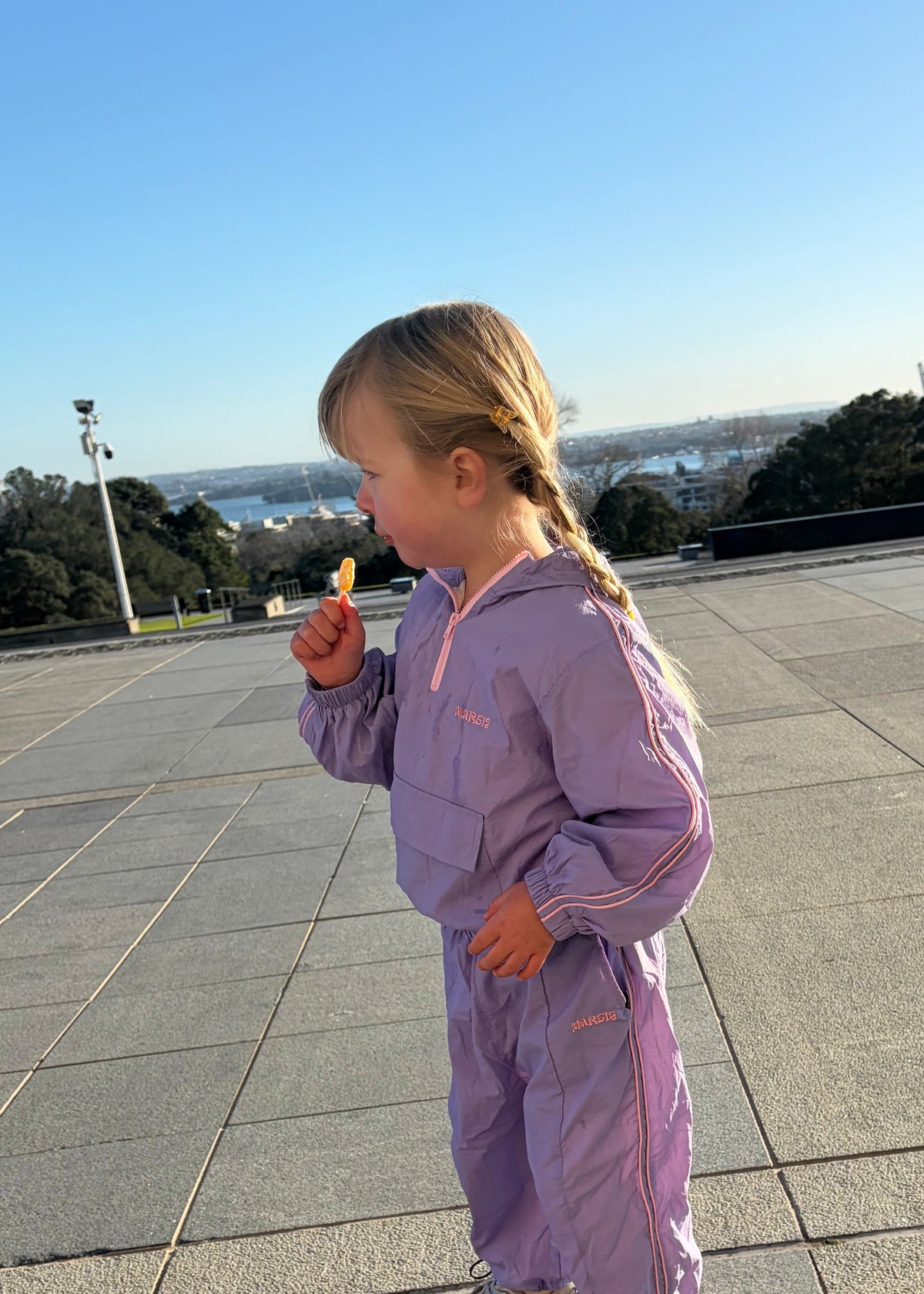 Recycled tracksuit jacket - lilac