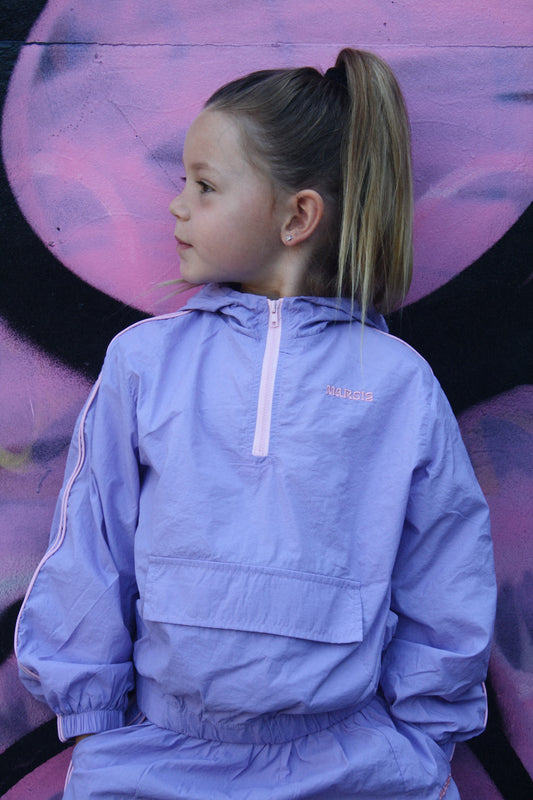 Recycled tracksuit jacket - lilac