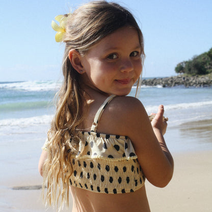 yellow polka dot nellie bikini