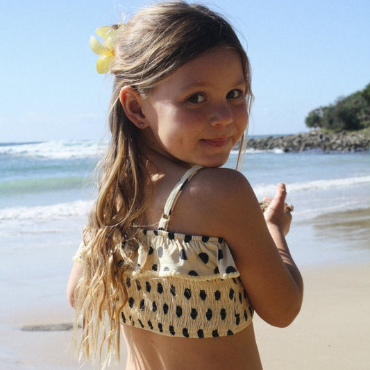 yellow polka dot nellie bikini