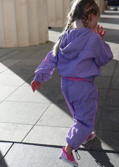 Recycled tracksuit jacket - lilac