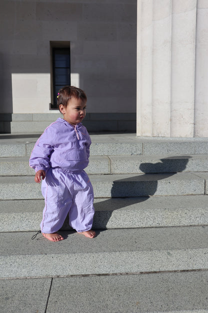 Recycled tracksuit jacket - lilac