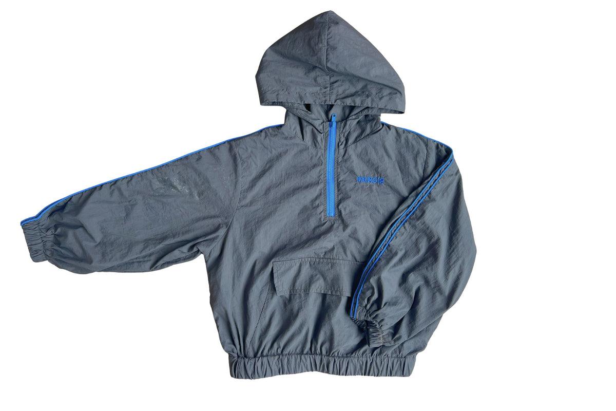 Recycled tracksuit jacket - charcoal
