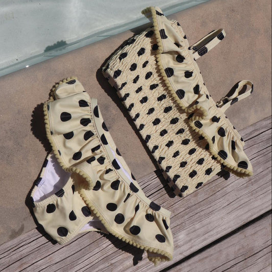 yellow polka dot nellie bikini