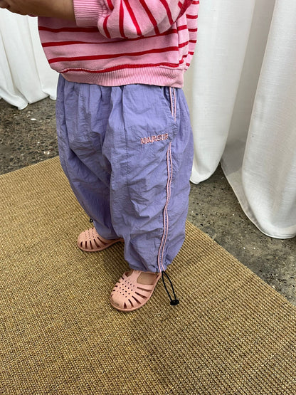 Recycled tracksuit pants - lilac